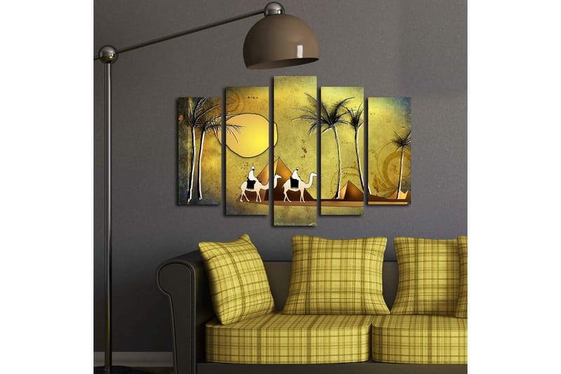 Dekorativ Canvasbilde 5 Deler - Flerfarget - Innredning - Bilder & kunst - Lerretsbilder