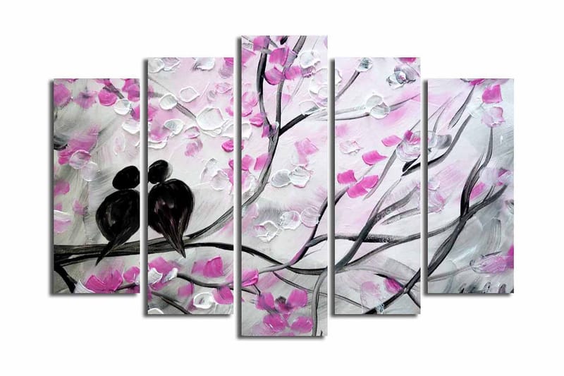 Dekorativ Canvasbilde 5 Deler - Flerfarget - Innredning - Bilder & kunst - Lerretsbilder
