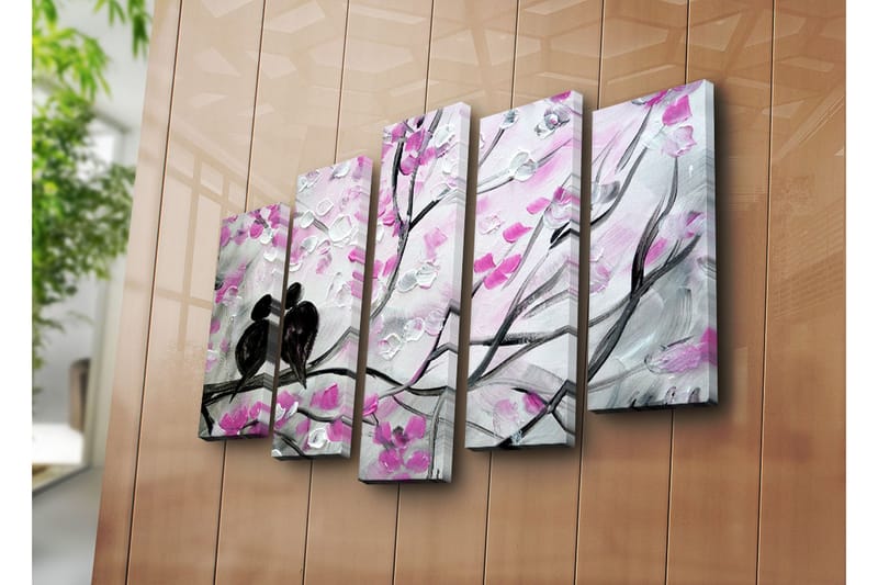 Dekorativ Canvasbilde 5 Deler - Flerfarget - Innredning - Bilder & kunst - Lerretsbilder
