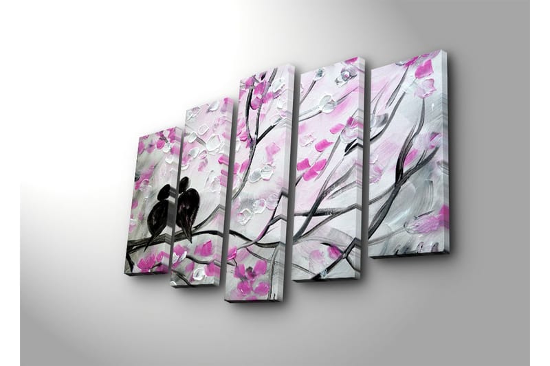Dekorativ Canvasbilde 5 Deler - Flerfarget - Innredning - Bilder & kunst - Lerretsbilder