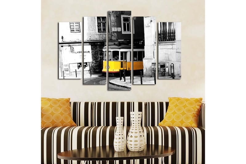 Dekorativ Canvasbilde 5 Deler - Flerfarget - Innredning - Bilder & kunst - Lerretsbilder