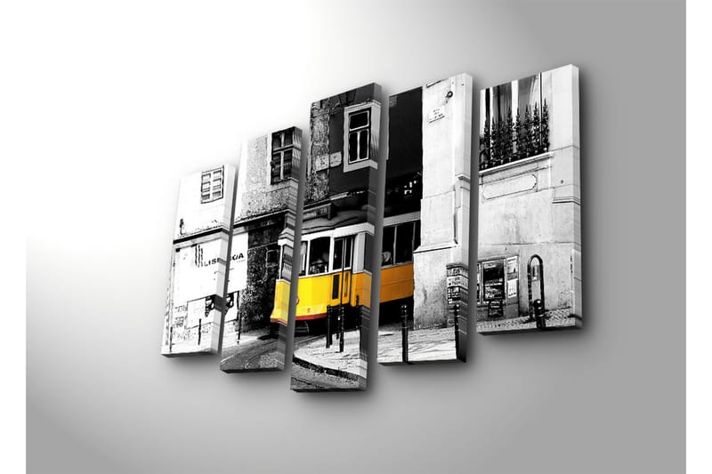 Dekorativ Canvasbilde 5 Deler - Flerfarget - Innredning - Bilder & kunst - Lerretsbilder
