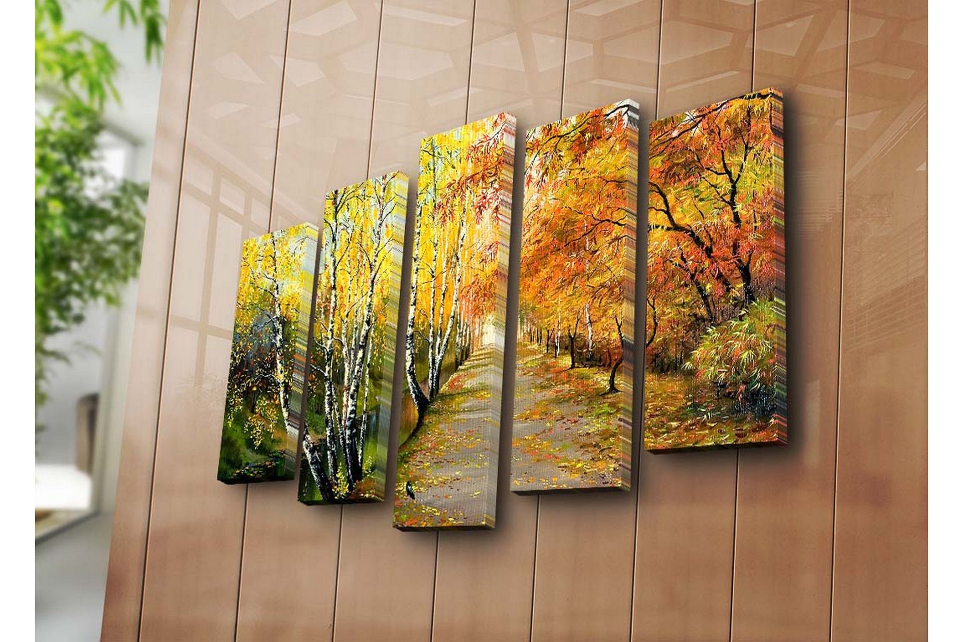 Dekorativ Canvasbilde 5 Deler - Flerfarget - Innredning - Bilder & kunst - Lerretsbilder