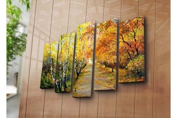 Dekorativ Canvasbilde 5 Deler - Flerfarget - Innredning - Bilder & kunst - Lerretsbilder