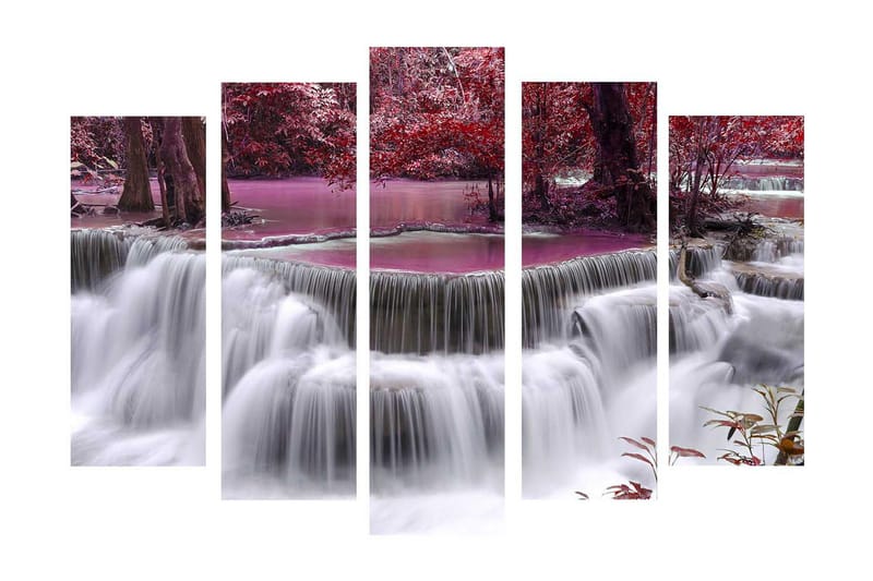 Dekorativ Canvasbilde 5 Deler - Flerfarget - Innredning - Bilder & kunst - Lerretsbilder