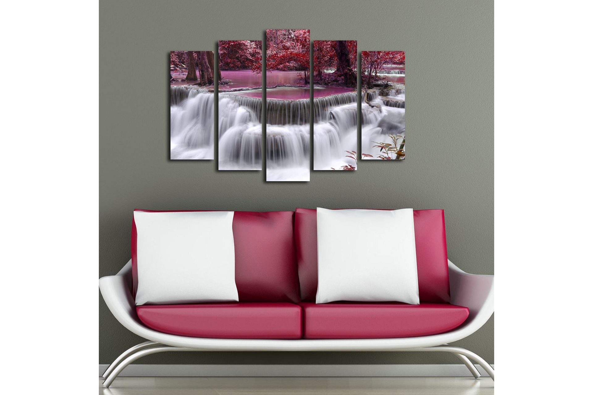 Dekorativ Canvasbilde 5 Deler - Flerfarget - Innredning - Bilder & kunst - Lerretsbilder