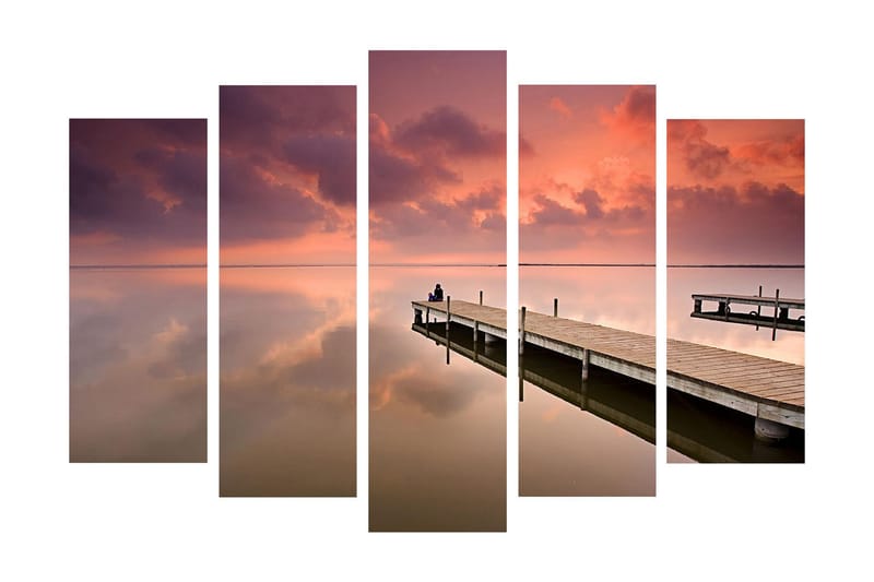 Dekorativ Canvasbilde 5 Deler - Flerfarget - Innredning - Bilder & kunst - Lerretsbilder