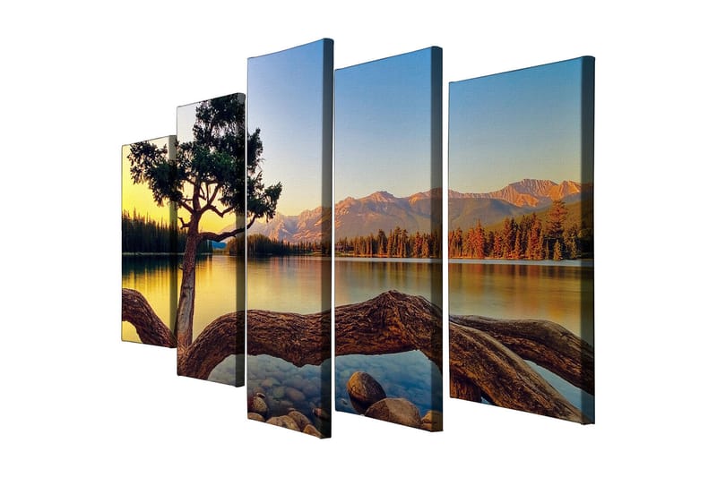 Dekorativ Canvasbilde 5 Deler - Flerfarget - Innredning - Bilder & kunst - Lerretsbilder