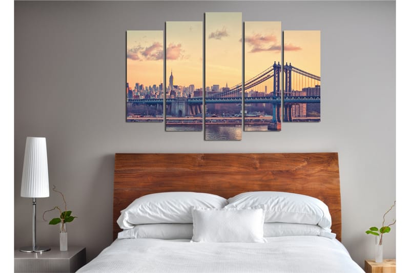 Dekorativ Canvasbilde 5 Deler - Flerfarget - Innredning - Bilder & kunst - Lerretsbilder