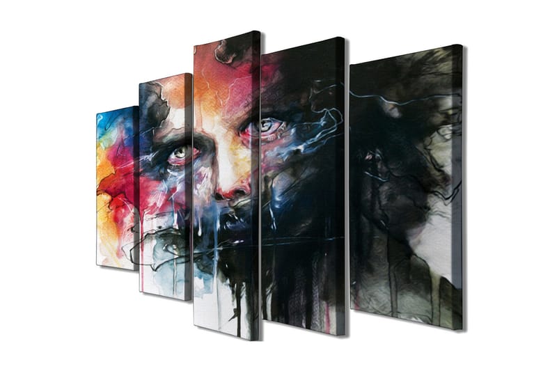 Dekorativ Canvasbilde 5 Deler - Flerfarget - Innredning - Bilder & kunst - Lerretsbilder