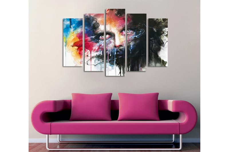 Dekorativ Canvasbilde 5 Deler - Flerfarget - Innredning - Bilder & kunst - Lerretsbilder