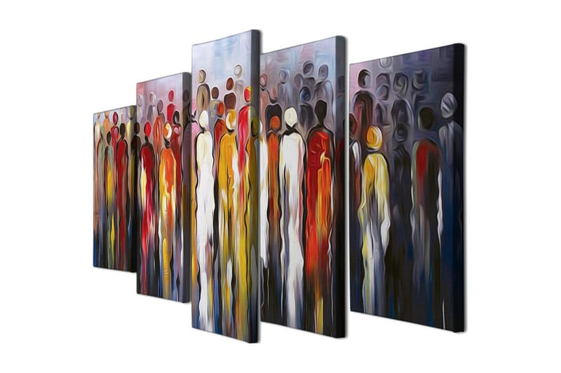 Dekorativ Canvasbilde 5 Deler - Flerfarget - Innredning - Bilder & kunst - Lerretsbilder
