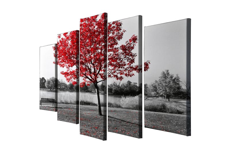 Dekorativ Canvasbilde 5 Deler - Flerfarget - Innredning - Bilder & kunst - Lerretsbilder