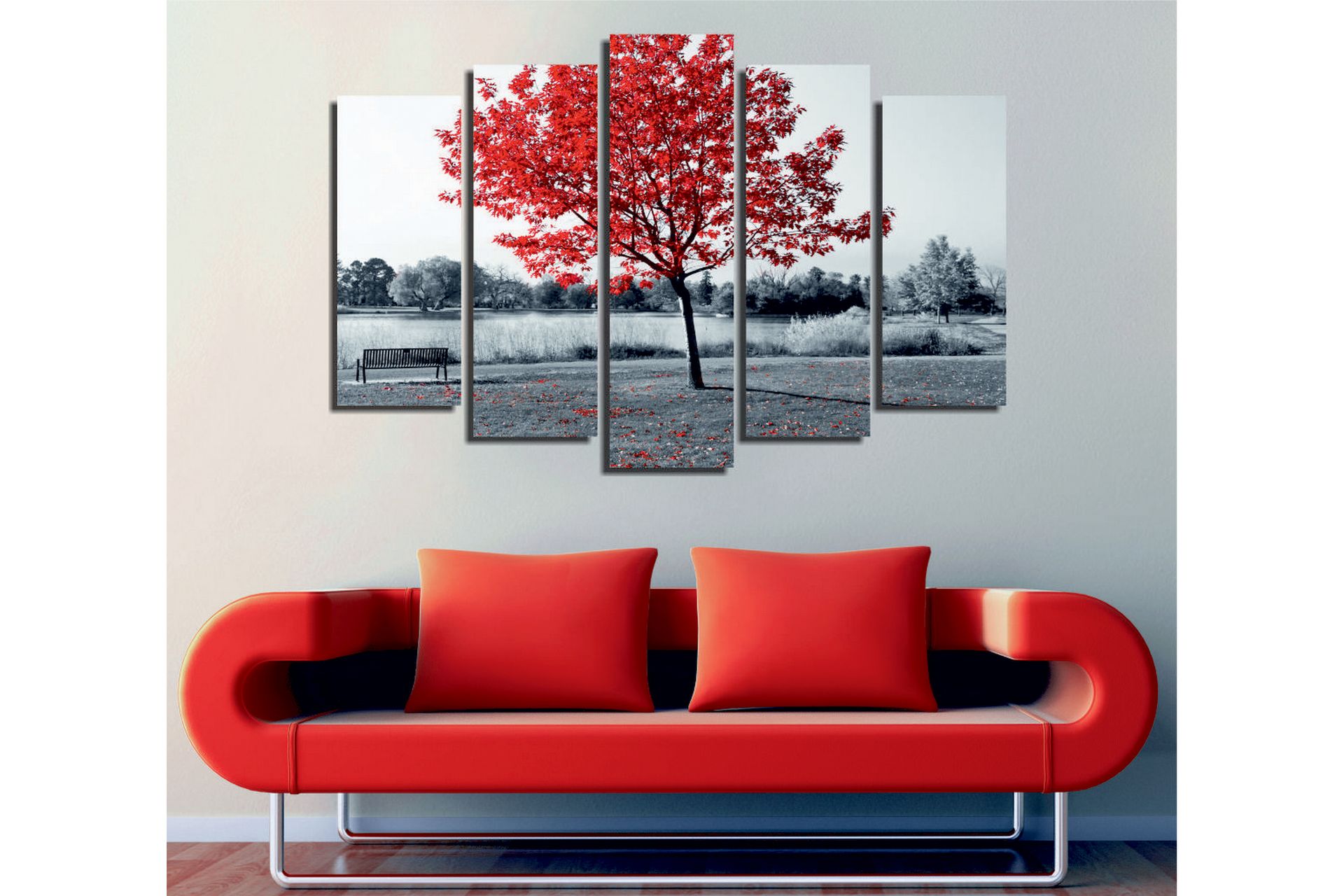 Dekorativ Canvasbilde 5 Deler - Flerfarget - Innredning - Bilder & kunst - Lerretsbilder