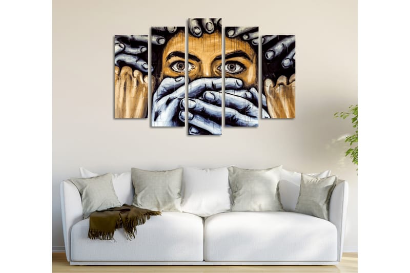 Dekorativ Canvasbilde 5 Deler - Flerfarget - Innredning - Bilder & kunst - Lerretsbilder