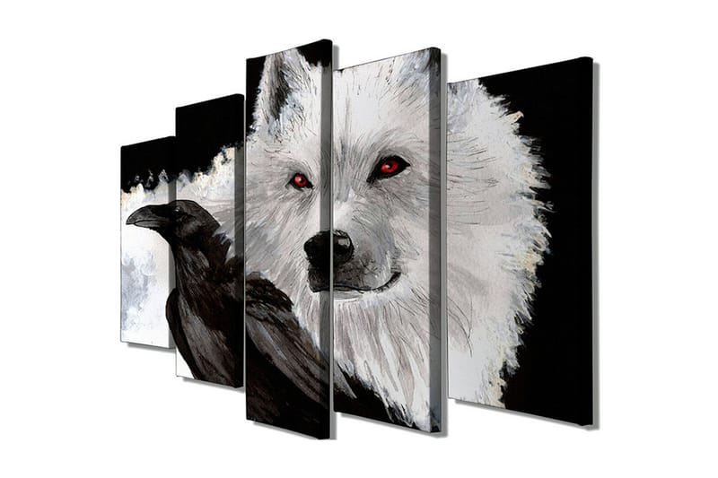 Dekorativ Canvasbilde 5 Deler - Flerfarget - Innredning - Bilder & kunst - Lerretsbilder