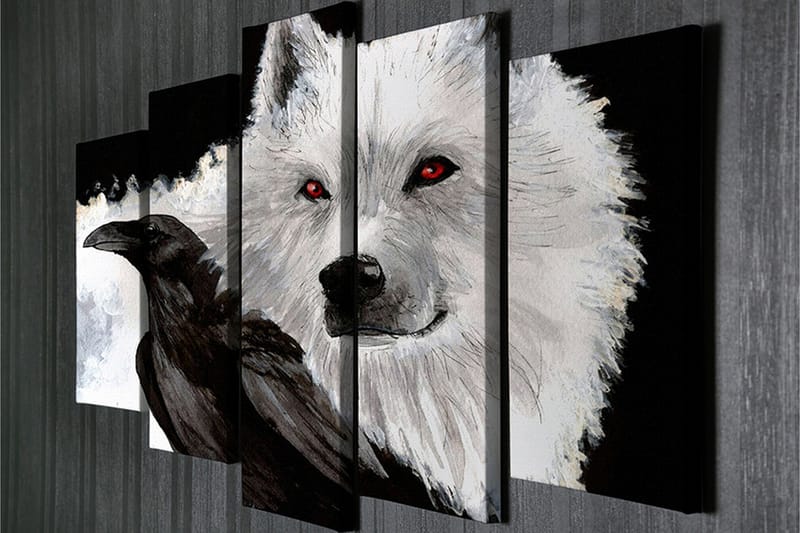 Dekorativ Canvasbilde 5 Deler - Flerfarget - Innredning - Bilder & kunst - Lerretsbilder