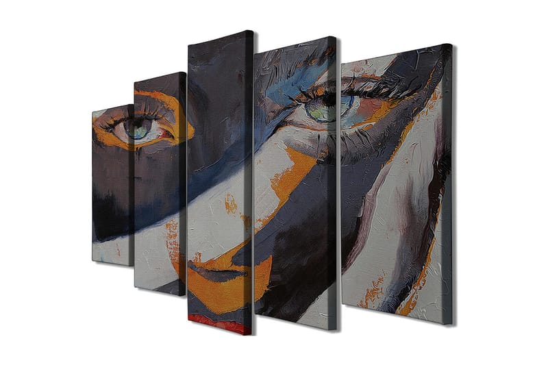 Dekorativ Canvasbilde 5 Deler - Flerfarget - Innredning - Bilder & kunst - Lerretsbilder