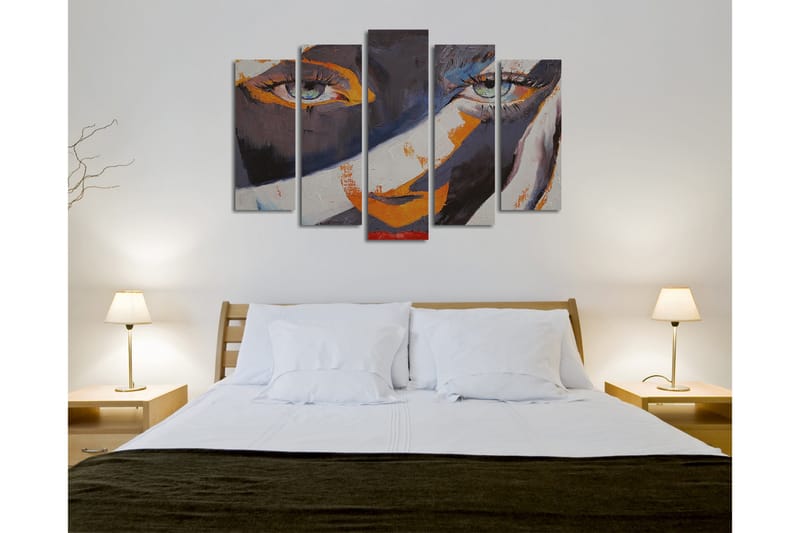Dekorativ Canvasbilde 5 Deler - Flerfarget - Innredning - Bilder & kunst - Lerretsbilder
