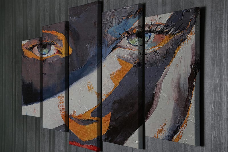 Dekorativ Canvasbilde 5 Deler - Flerfarget - Innredning - Bilder & kunst - Lerretsbilder