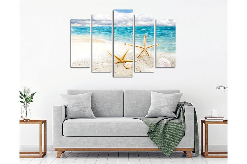 Dekorativ Canvasbilde 5 Deler - Flerfarget - Innredning - Bilder & kunst - Lerretsbilder