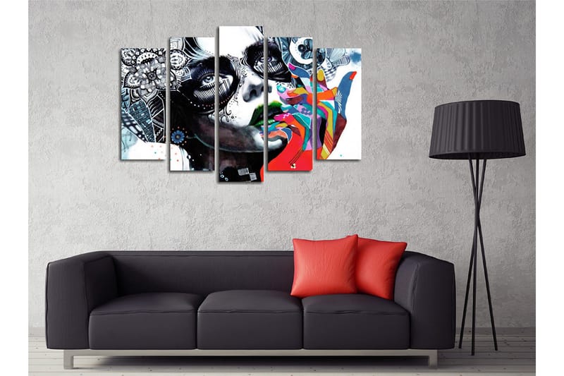 Dekorativ Canvasbilde 5 Deler - Flerfarget - Innredning - Bilder & kunst - Lerretsbilder
