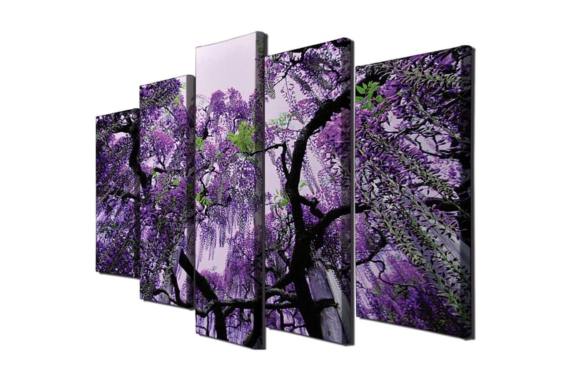 Dekorativ Canvasbilde 5 Deler - Flerfarget - Innredning - Bilder & kunst - Lerretsbilder