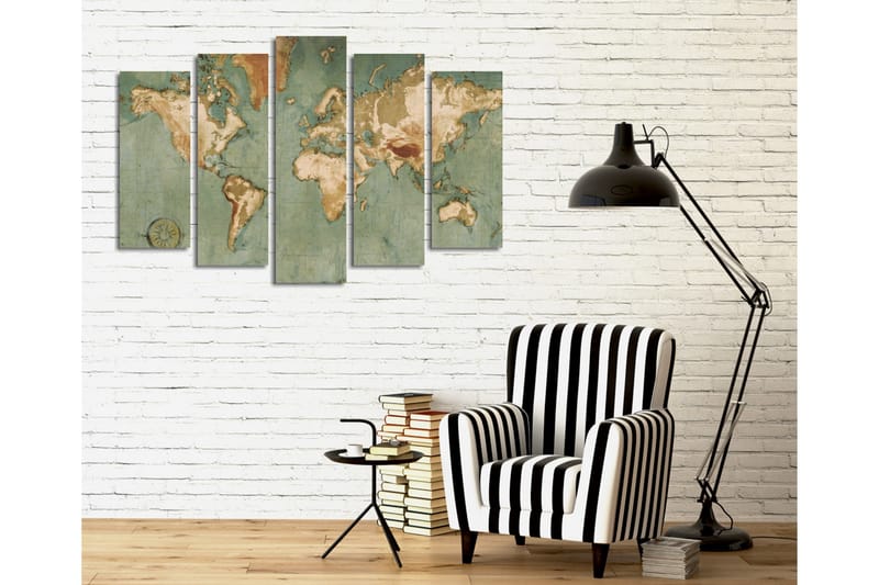 Dekorativ Canvasbilde 5 Deler - Flerfarget - Innredning - Bilder & kunst - Lerretsbilder