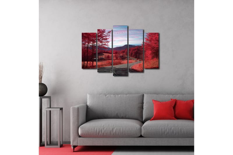 Dekorativ Canvasbilde 5 Deler - Flerfarget - Innredning - Bilder & kunst - Lerretsbilder