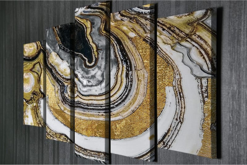 Dekorativ Canvasbilde 5 Deler - Flerfarget - Innredning - Bilder & kunst - Lerretsbilder