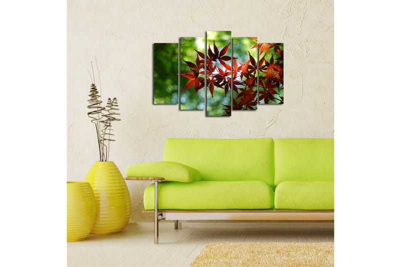 Dekorativ Canvasbilde 5 Deler - Flerfarget - Innredning - Bilder & kunst - Lerretsbilder