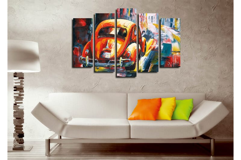 Dekorativ Canvasbilde 5 Deler - Flerfarget - Innredning - Bilder & kunst - Lerretsbilder