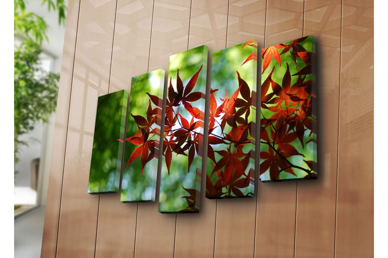 Dekorativ Canvasbilde 5 Deler - Flerfarget - Innredning - Bilder & kunst - Lerretsbilder