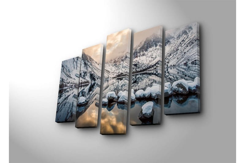 Dekorativ Canvasbilde 5 Deler - Flerfarget - Innredning - Bilder & kunst - Lerretsbilder