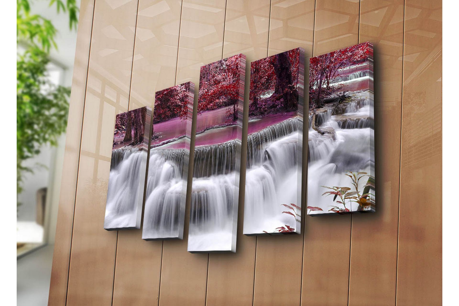 Dekorativ Canvasbilde 5 Deler - Flerfarget - Innredning - Bilder & kunst - Lerretsbilder