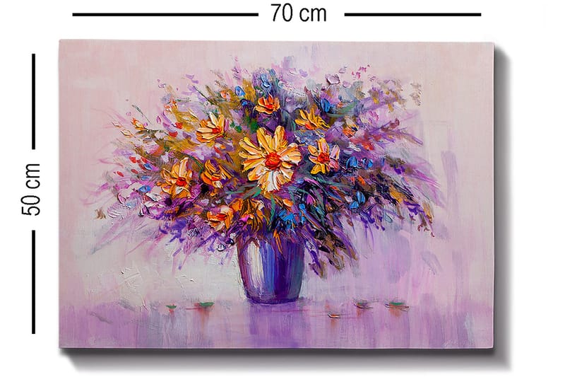 Dekorativ Canvasbilde 50x70 cm - Flerfarget - Innredning - Bilder & kunst - Lerretsbilder