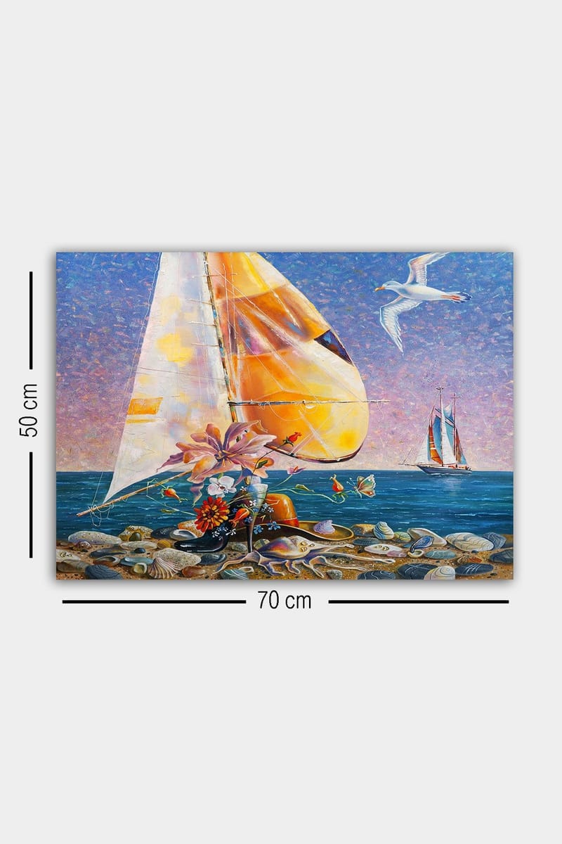 Dekorativ Canvasbilde 50x70 cm - Flerfarget - Innredning - Bilder & kunst - Lerretsbilder