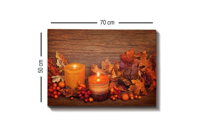 Dekorativ Canvasbilde 50x70 cm - Flerfarget - Innredning - Bilder & kunst - Lerretsbilder