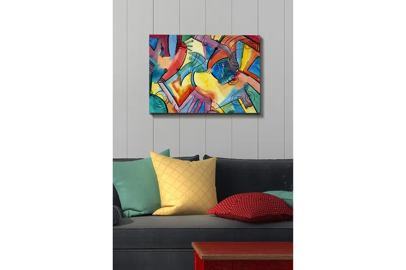 Dekorativ Canvasbilde 50x70 cm, Flerfarget