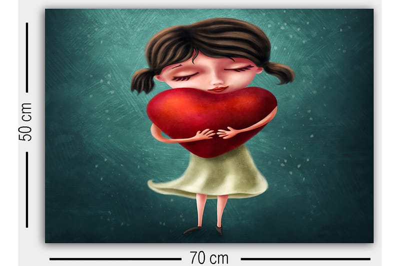 Dekorativ Canvasbilde 50x70 cm - Flerfarget - Innredning - Bilder & kunst - Lerretsbilder