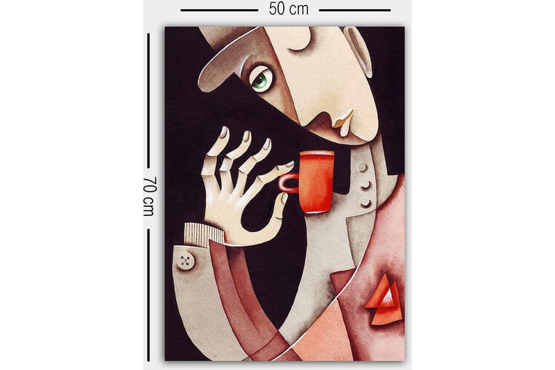 Dekorativ Canvasbilde 50x70 cm - Flerfarget - Innredning - Bilder & kunst - Lerretsbilder