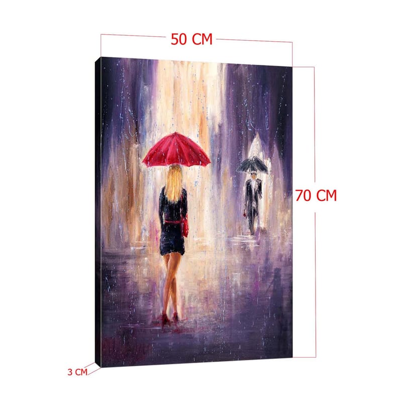 Dekorativ Canvasbilde 50x70 cm - Flerfarget - Innredning - Bilder & kunst - Lerretsbilder