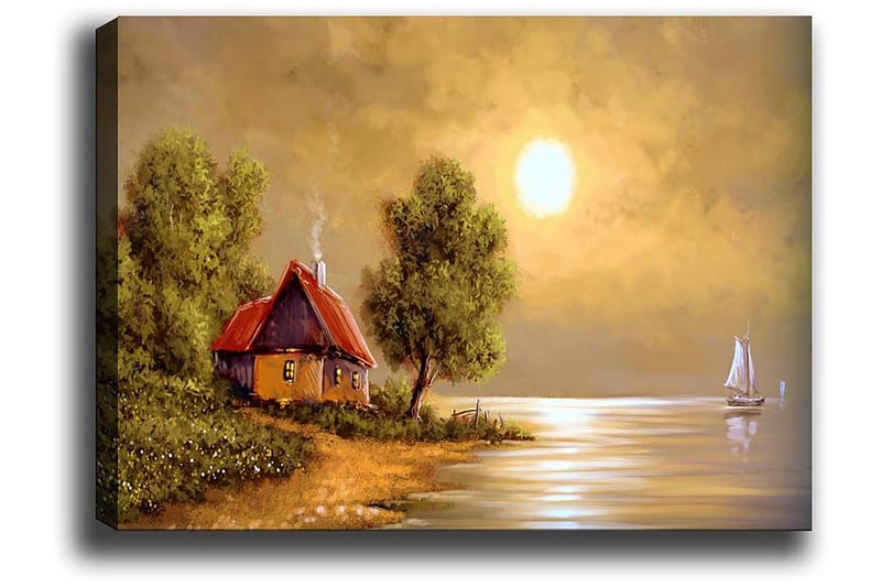 Dekorativ Canvasbilde 50x70 cm - Flerfarget - Innredning - Bilder & kunst - Lerretsbilder