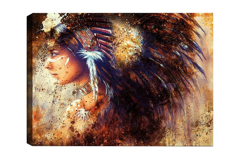 Dekorativ Canvasbilde 50x70 cm - Flerfarget - Innredning - Bilder & kunst - Lerretsbilder