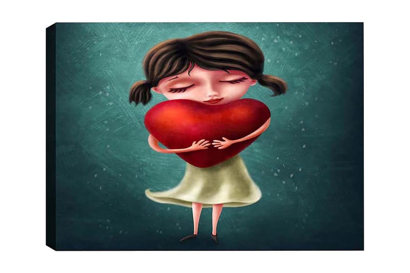 Dekorativ Canvasbilde 50x70 cm - Flerfarget - Innredning - Bilder & kunst - Lerretsbilder