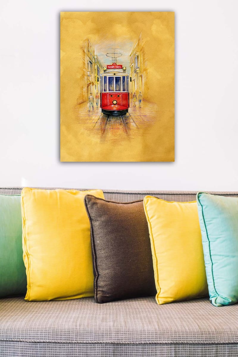 Dekorativ Canvasbilde 50x70 cm - Flerfarget - Innredning - Bilder & kunst - Lerretsbilder