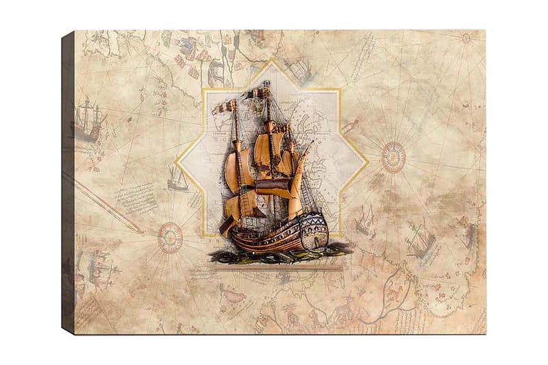 Dekorativ Canvasbilde 50x70 cm - Flerfarget - Innredning - Bilder & kunst - Lerretsbilder
