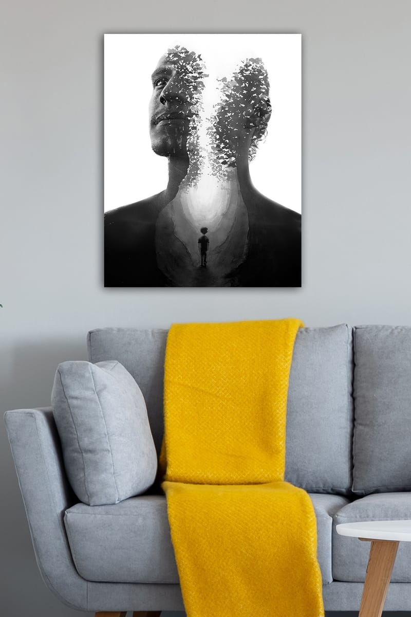 Dekorativ Canvasbilde 50x70 cm - Flerfarget - Innredning - Bilder & kunst - Lerretsbilder