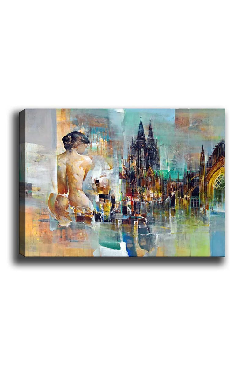 Dekorativ Canvasbilde 50x70 cm - Flerfarget - Innredning - Bilder & kunst - Lerretsbilder