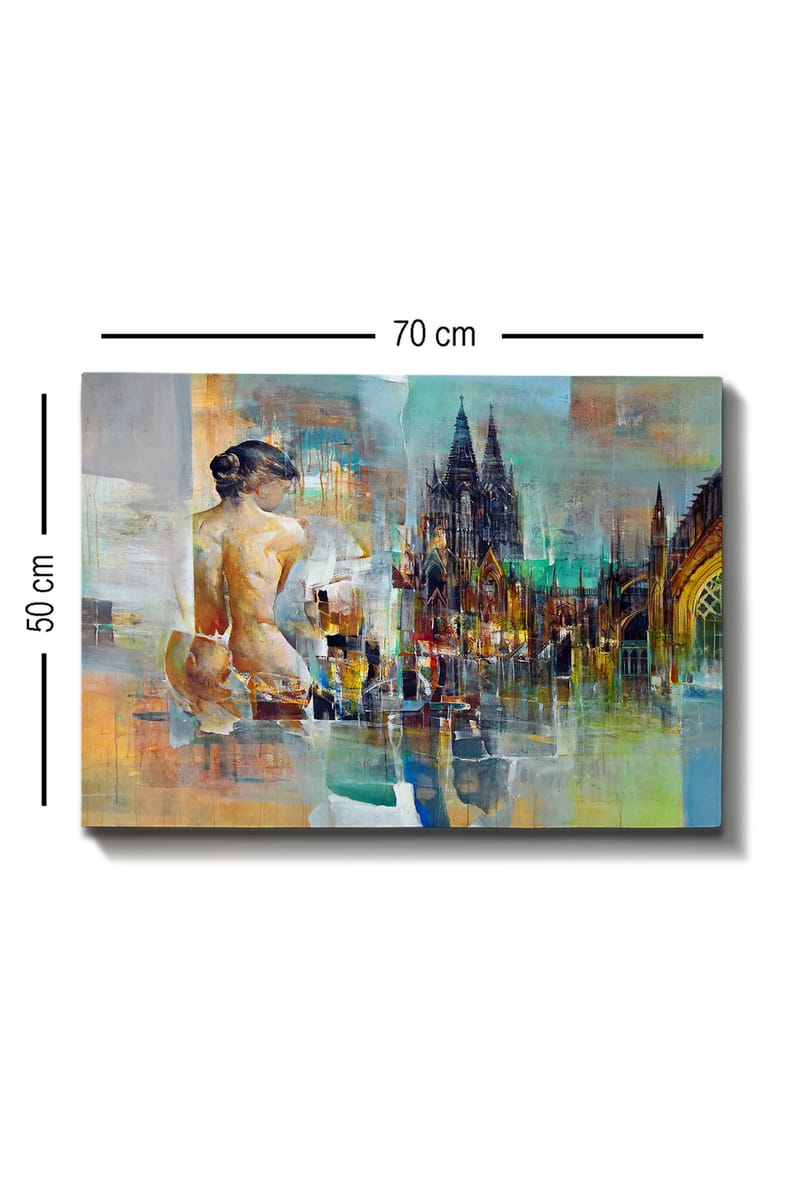 Dekorativ Canvasbilde 50x70 cm - Flerfarget - Innredning - Bilder & kunst - Lerretsbilder